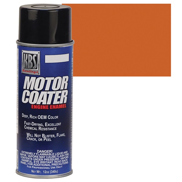 KBS Motor Coater Engine Enamel - Street Hemi Orange, 12 oz